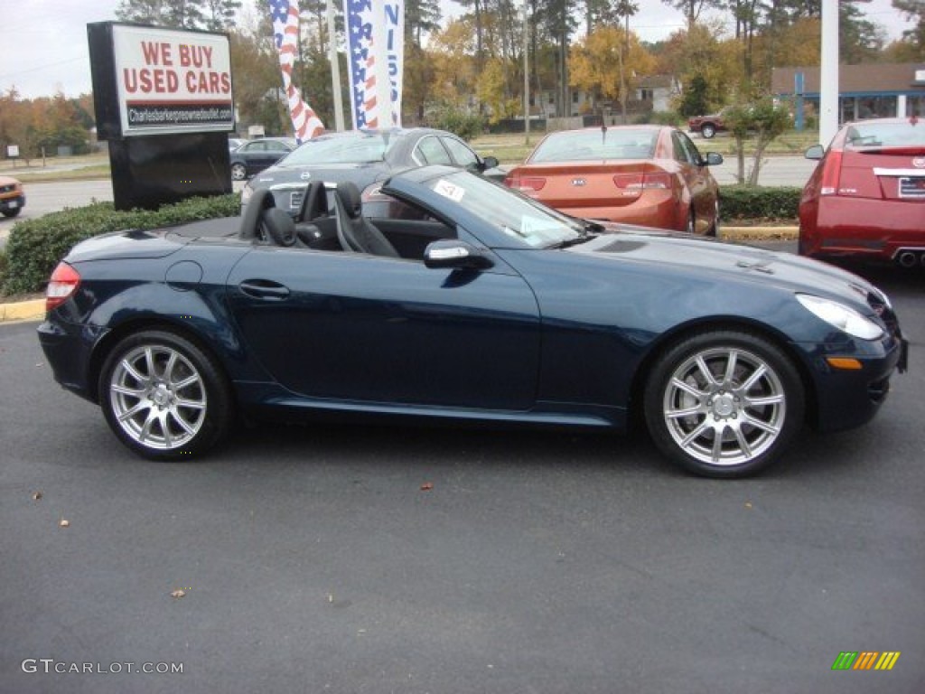 2005 SLK 350 Roadster - Capri Blue Metallic / Black photo #3