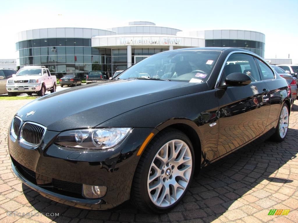 2008 3 Series 328i Coupe - Jet Black / Black photo #1