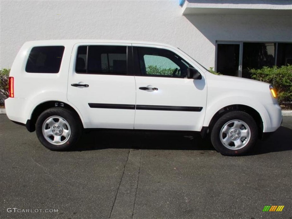 Taffeta White 2013 Honda Pilot LX Exterior Photo #73657836