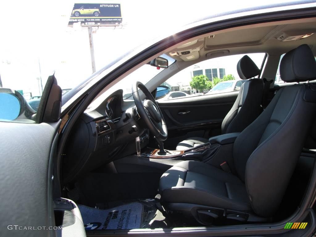2008 3 Series 328i Coupe - Jet Black / Black photo #17