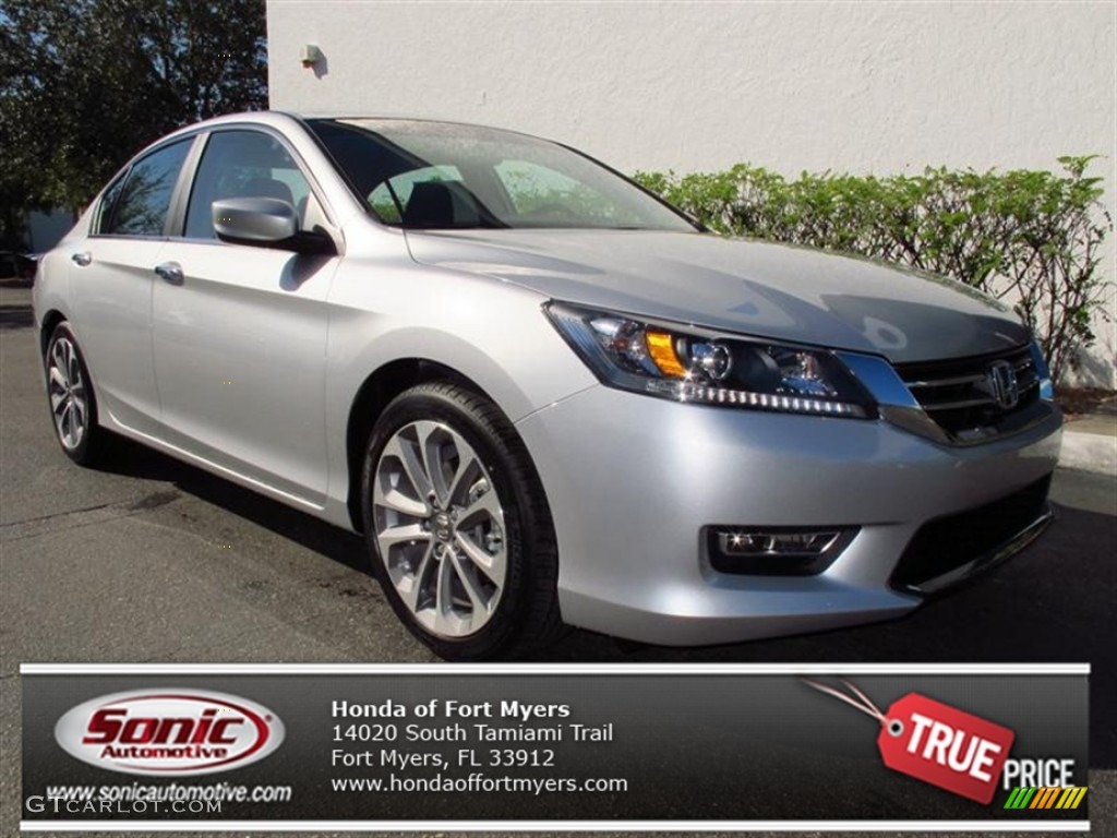 2013 Accord Sport Sedan - Alabaster Silver Metallic / Black photo #1