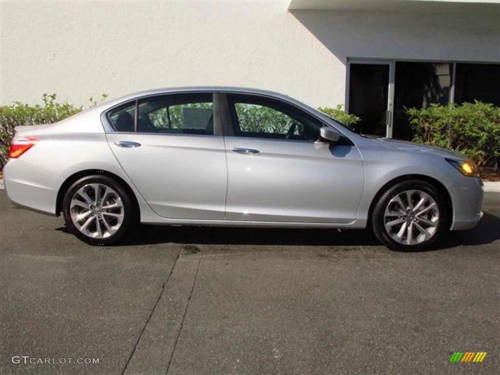 2013 Accord Sport Sedan - Alabaster Silver Metallic / Black photo #2