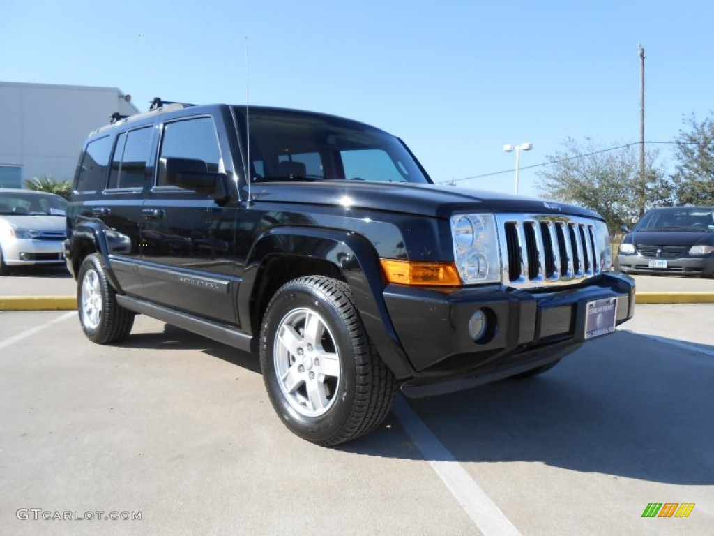 2007 Commander Sport - Black Clearcoat / Medium Slate Gray photo #1