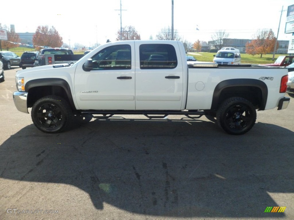 2007 Silverado 2500HD LT Crew Cab 4x4 - Summit White / Light Cashmere/Ebony photo #1