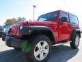 2012 Flame Red Jeep Wrangler Sport S 4x4  photo #3
