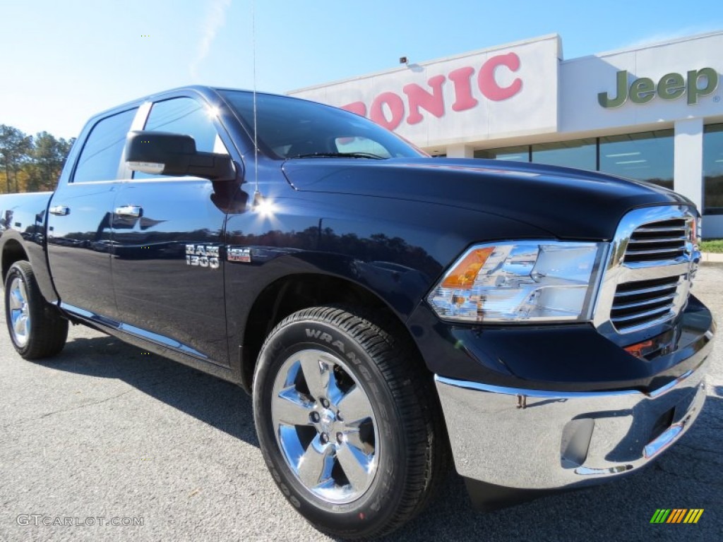 2013 1500 Big Horn Crew Cab - True Blue Pearl / Canyon Brown/Light Frost Beige photo #1