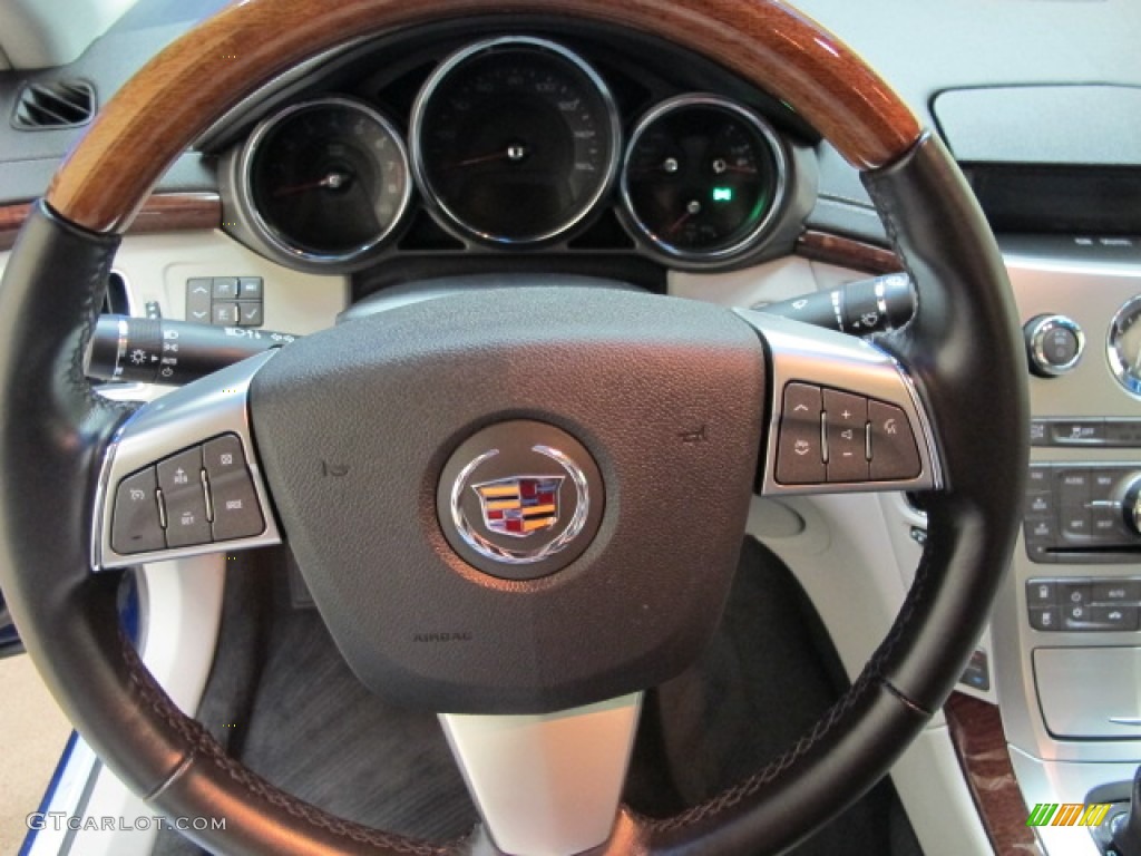 2012 Cadillac CTS 4 3.0 AWD Sedan Light Titanium/Ebony Steering Wheel Photo #73663944