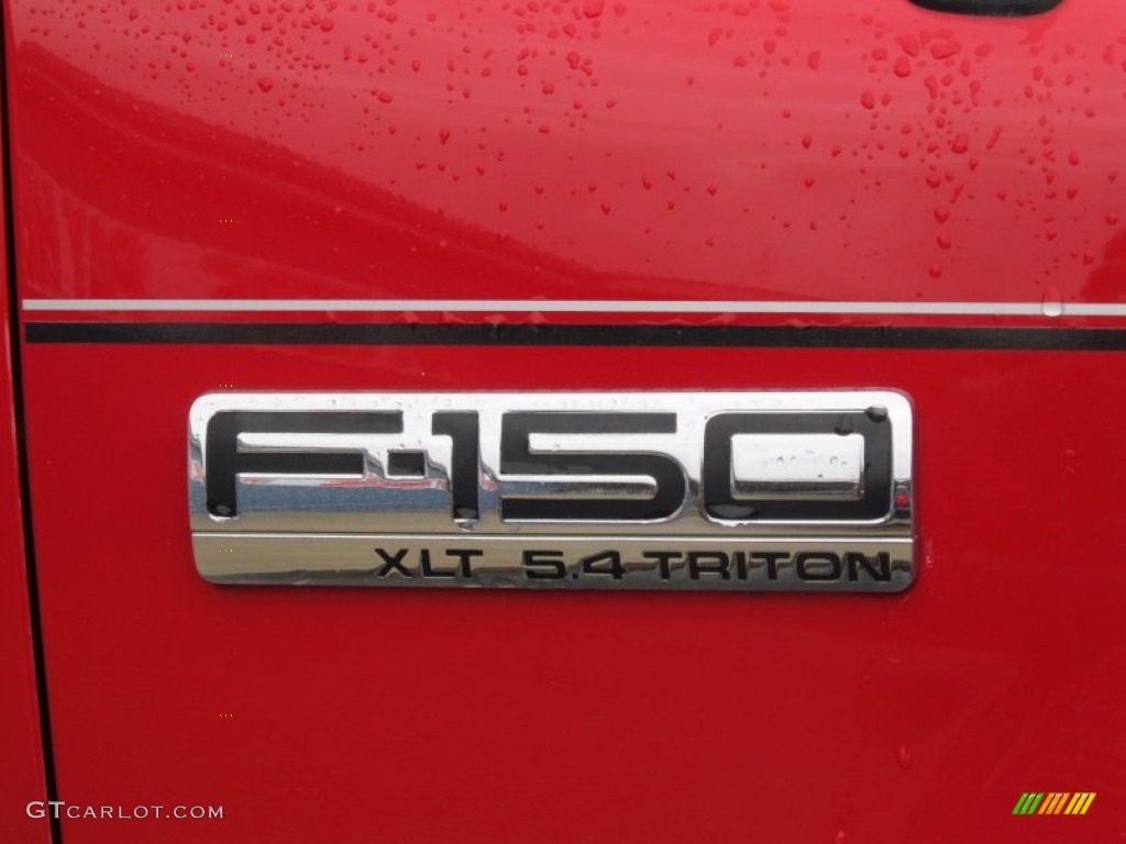 2004 F150 XLT Regular Cab 4x4 - Bright Red / Black/Medium Flint photo #6