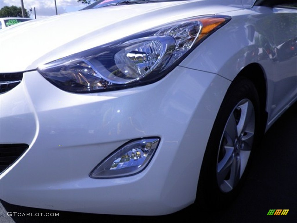 2012 Elantra GLS - Polar White / Beige photo #4