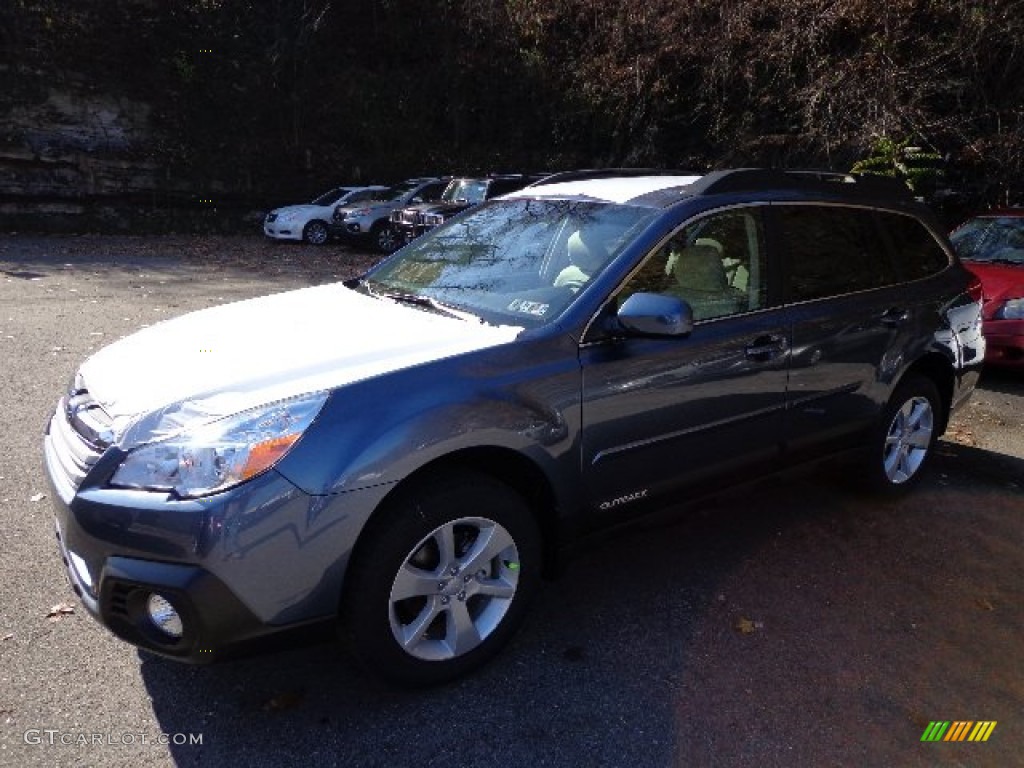 2013 Outback 2.5i Premium - Twilight Blue Metallic / Ivory photo #8