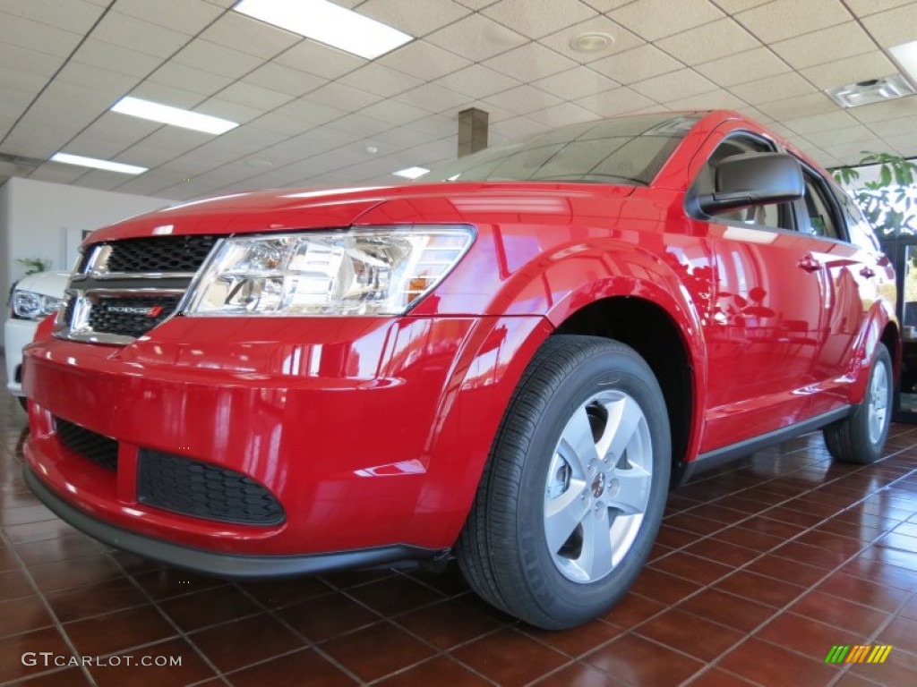 2013 Journey American Value Package - Brilliant Red Tri-Coat Pearl / Black/Light Frost Beige photo #3