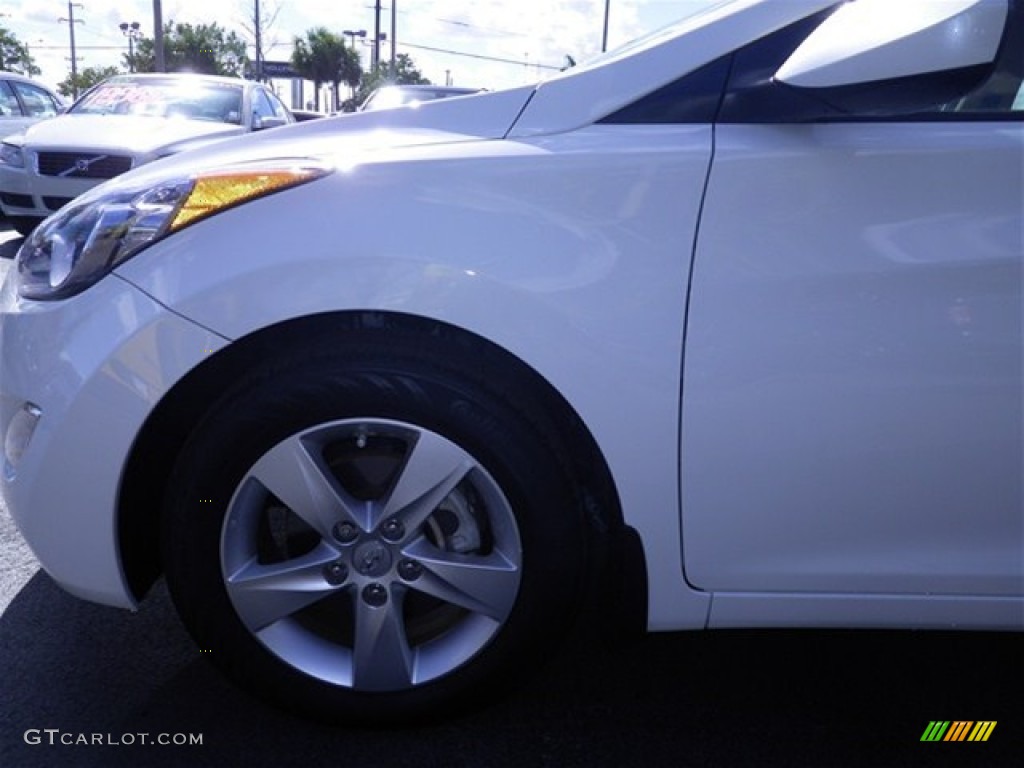 2012 Elantra GLS - Polar White / Beige photo #6