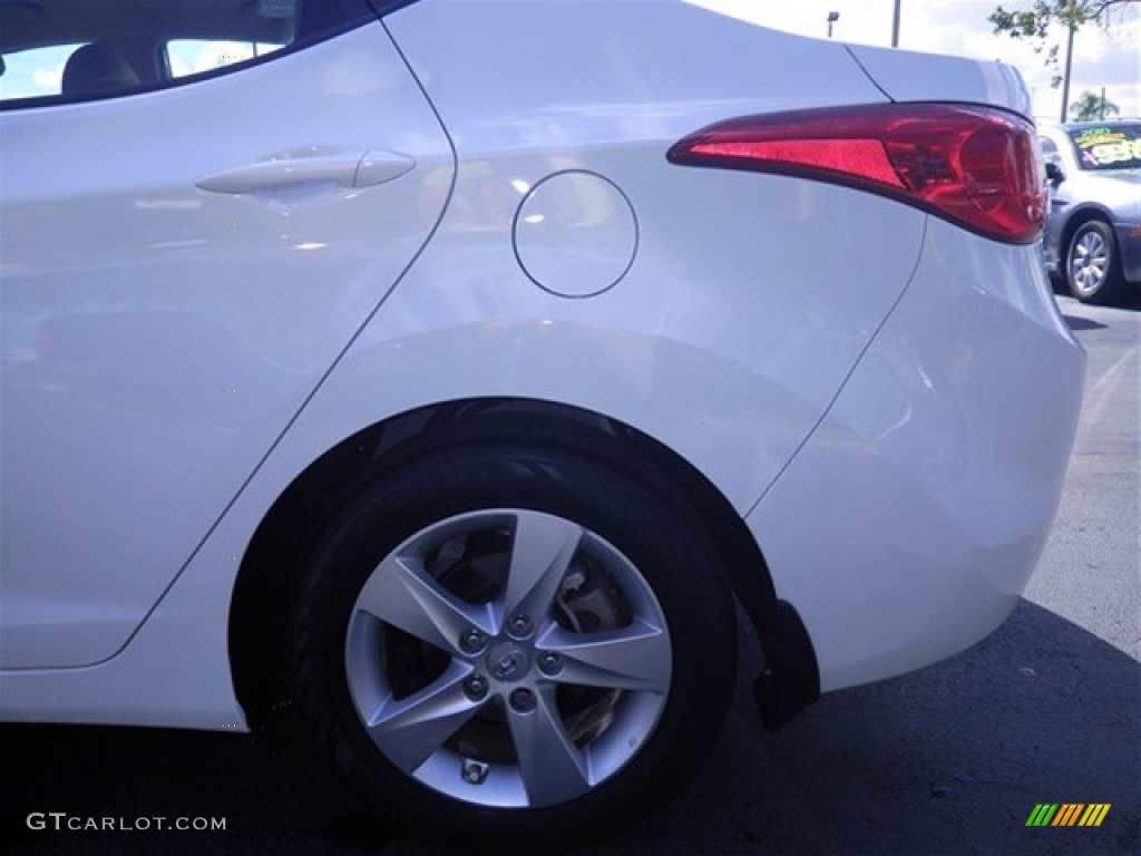 2012 Elantra GLS - Polar White / Beige photo #7