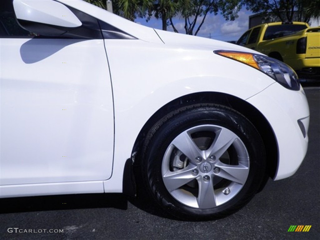 2012 Elantra GLS - Polar White / Beige photo #11