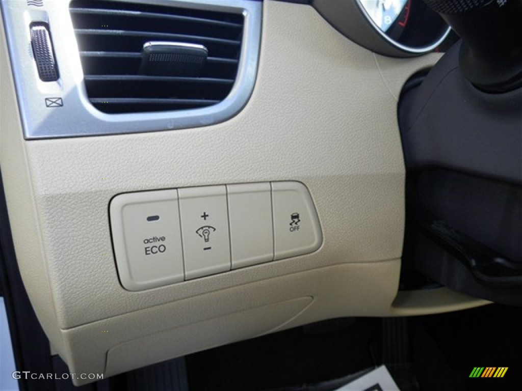 2012 Elantra GLS - Polar White / Beige photo #36