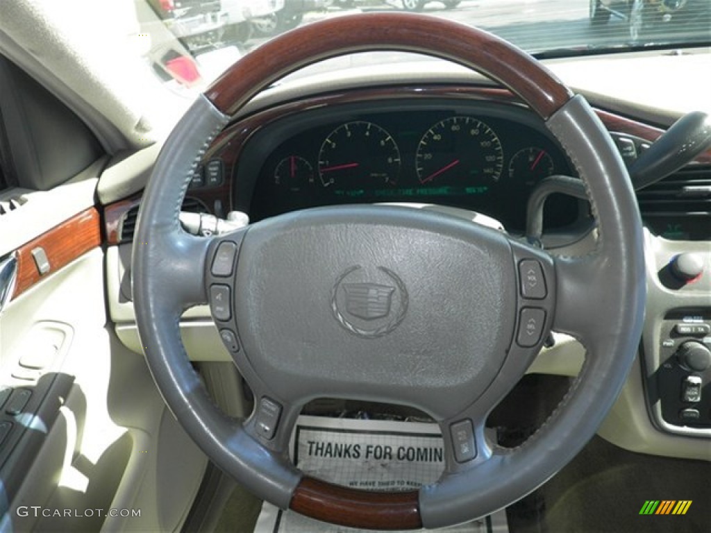 2005 Cadillac DeVille DHS Dark Gray Steering Wheel Photo #73667082