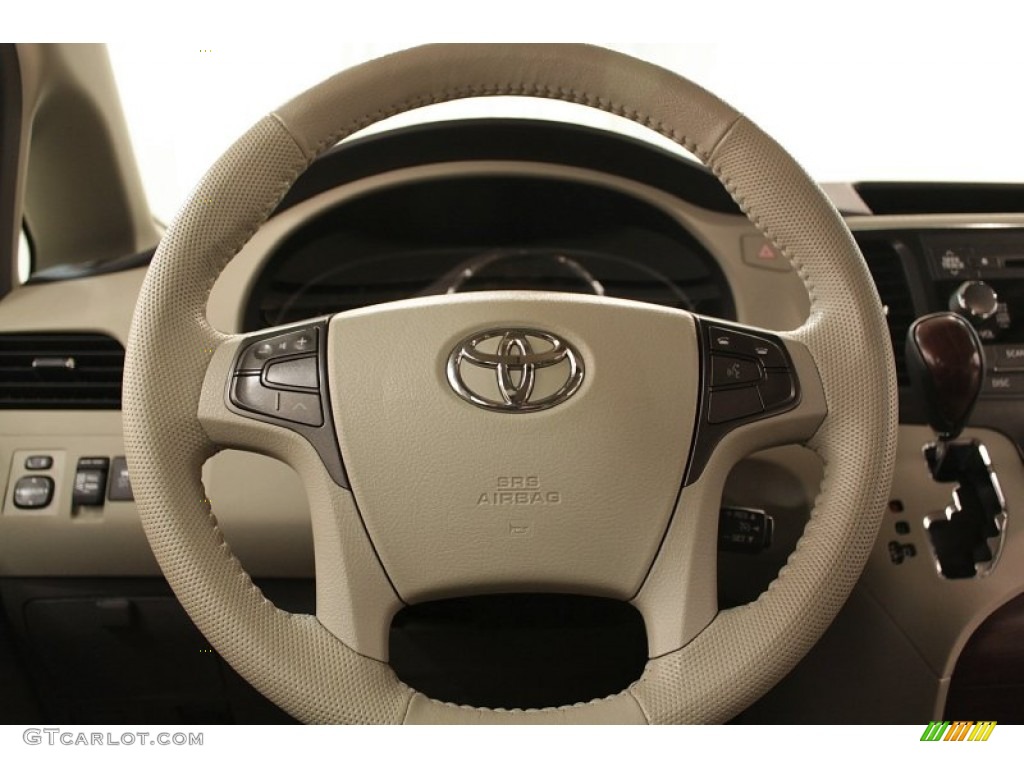 2011 Sienna XLE - Salsa Red Pearl / Bisque photo #13