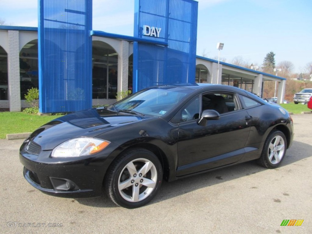 2009 Eclipse GS Coupe - Kalapana Black Satin / Dark Charcoal photo #1