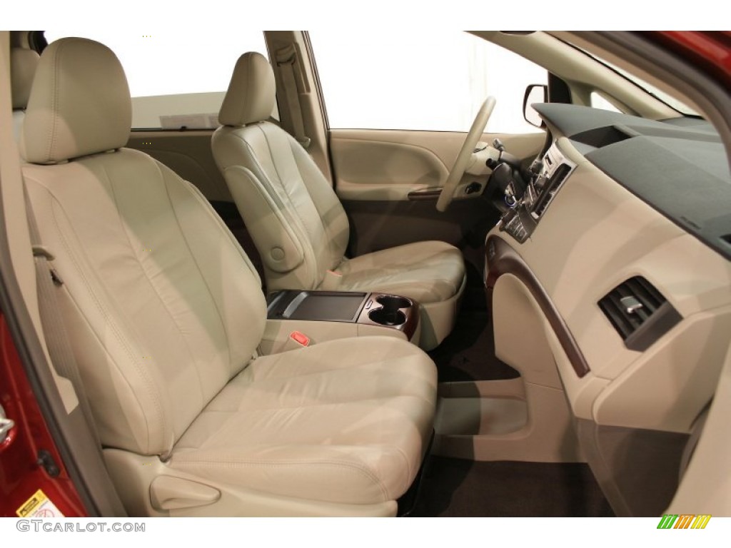 2011 Sienna XLE - Salsa Red Pearl / Bisque photo #29