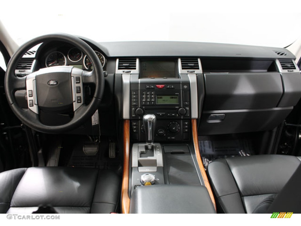 2008 Land Rover Range Rover Sport Supercharged Ebony Black Dashboard Photo #73668762