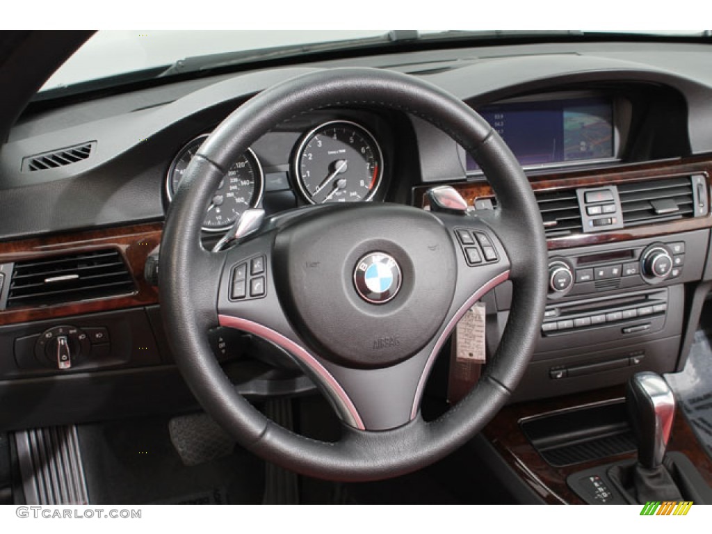 2009 3 Series 335i Convertible - Space Grey Metallic / Coral Red/Black Dakota Leather photo #7