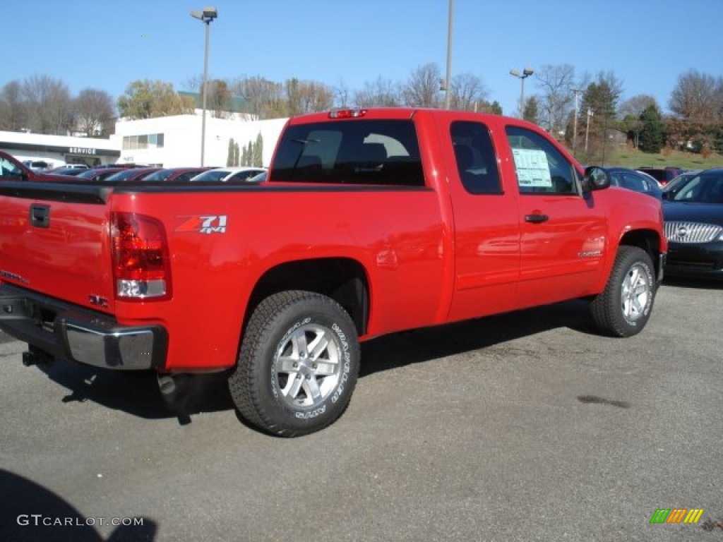 2013 Sierra 1500 SLE Extended Cab 4x4 - Fire Red / Ebony photo #6