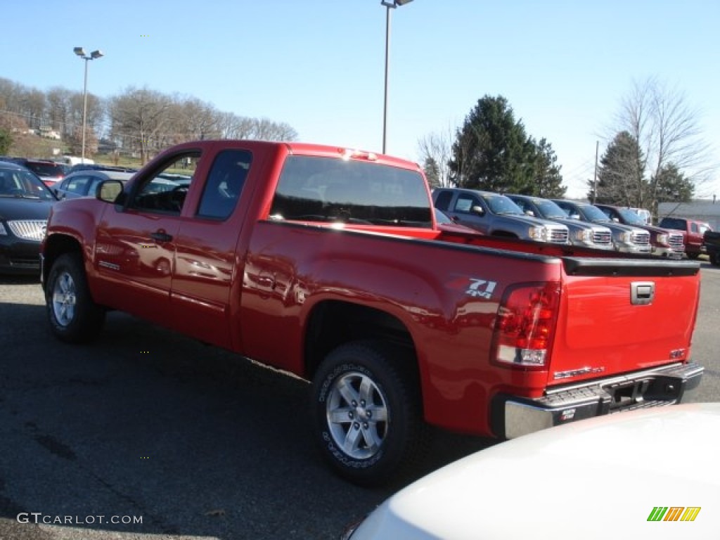 2013 Sierra 1500 SLE Extended Cab 4x4 - Fire Red / Ebony photo #8