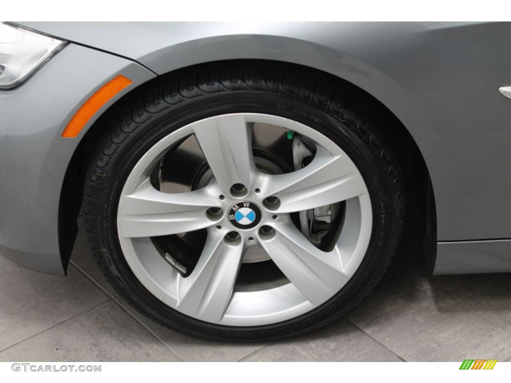 2009 3 Series 335i Convertible - Space Grey Metallic / Coral Red/Black Dakota Leather photo #24