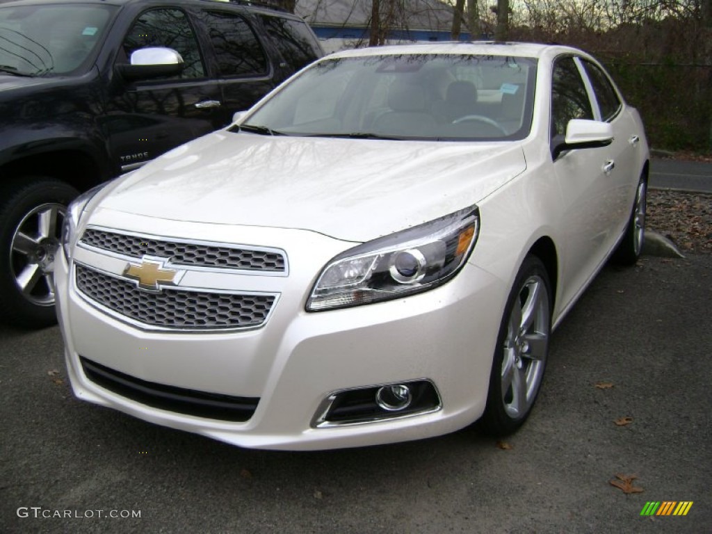 White Diamond Tricoat 2013 Chevrolet Malibu LTZ Exterior Photo #73669773