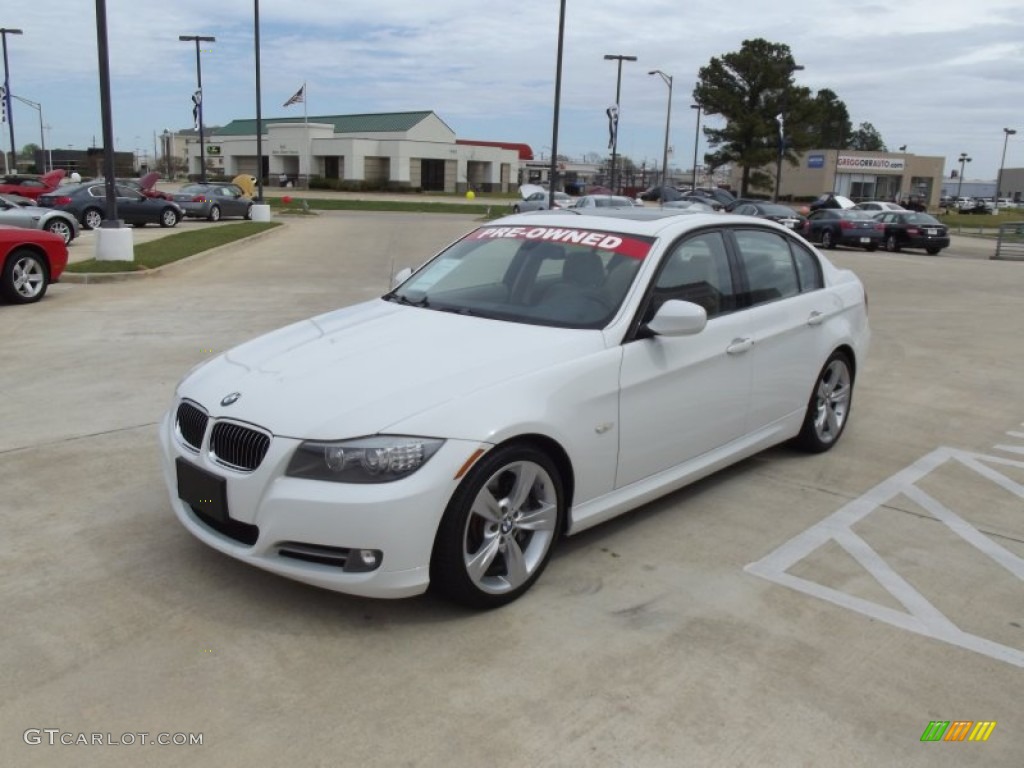 2009 3 Series 335i Sedan - Alpine White / Beige photo #1