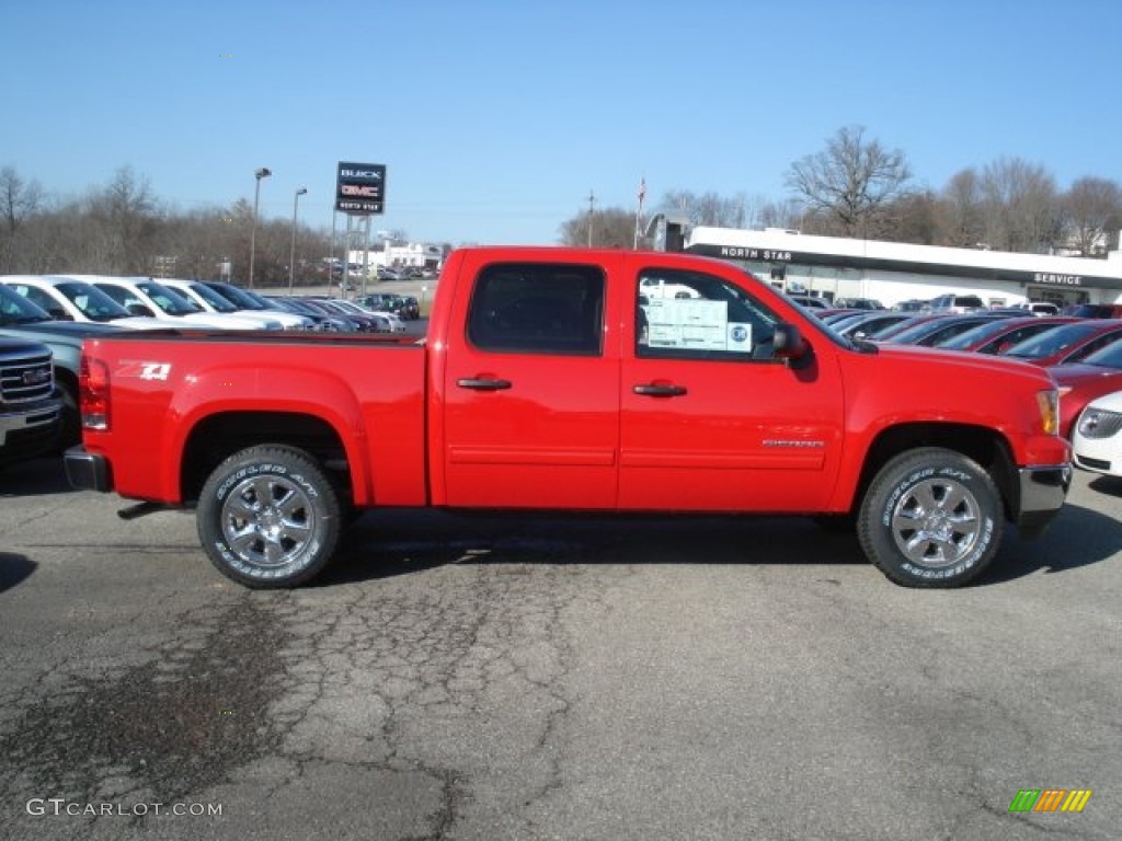 2013 Sierra 1500 SLE Crew Cab 4x4 - Fire Red / Ebony photo #5