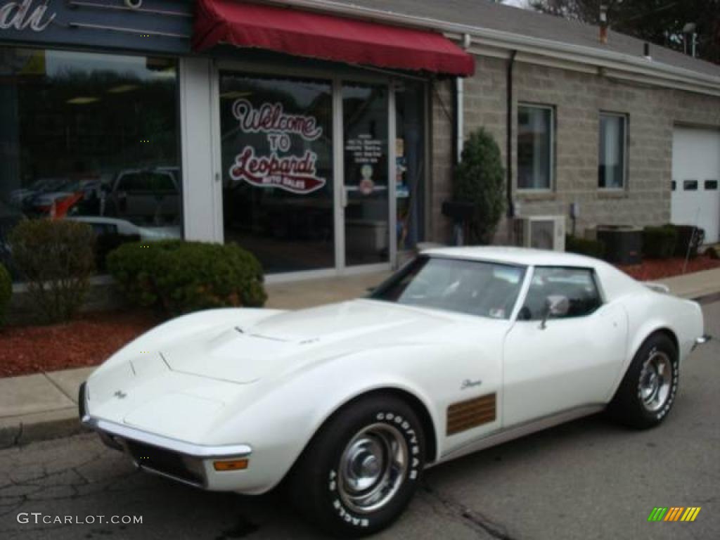 1971 Corvette Stingray Coupe - Classic White / Black photo #1