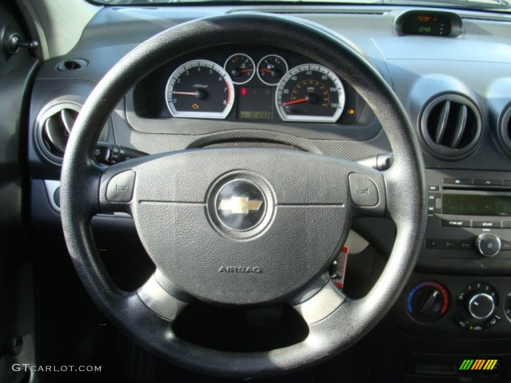 2007 Aveo LS Sedan - Icelandic Blue / Black/Gray photo #11