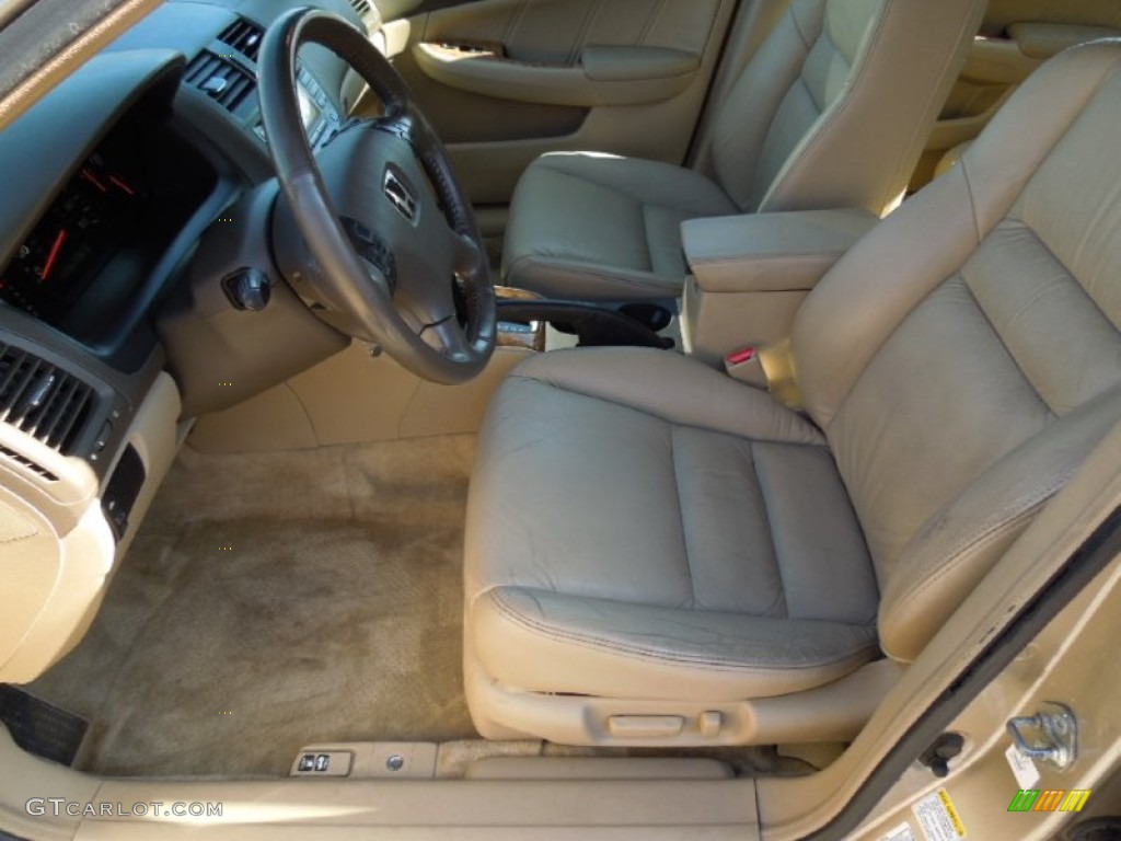 2003 Accord EX-L Sedan - Desert Mist Metallic / Ivory photo #8