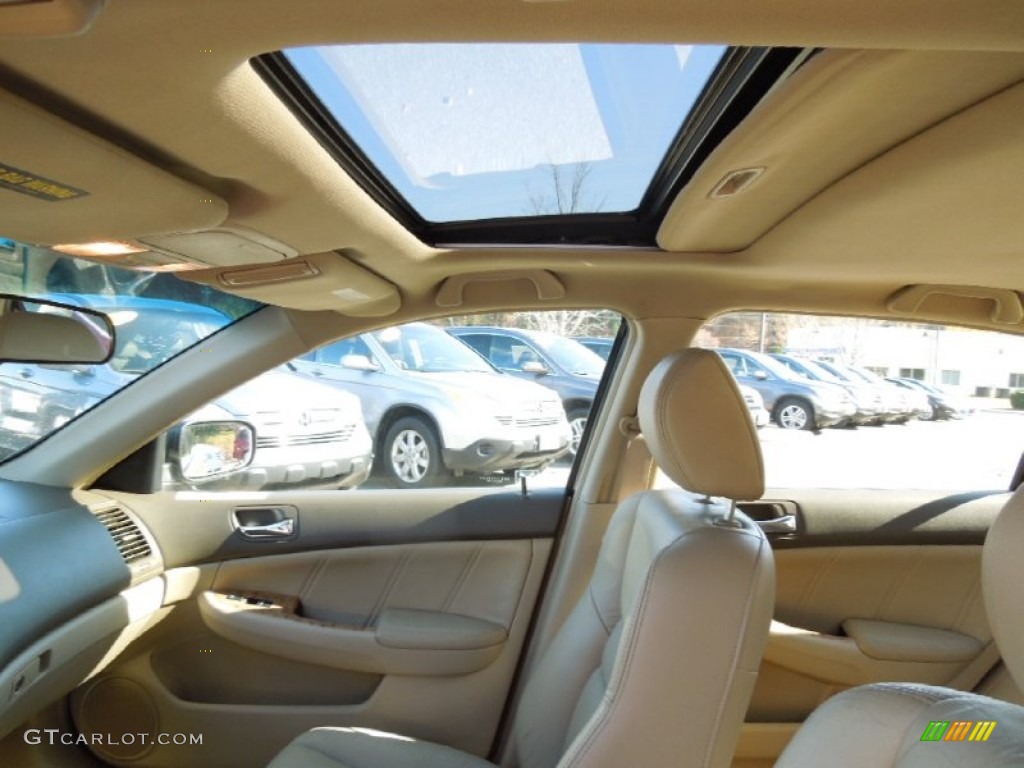 2003 Accord EX-L Sedan - Desert Mist Metallic / Ivory photo #12