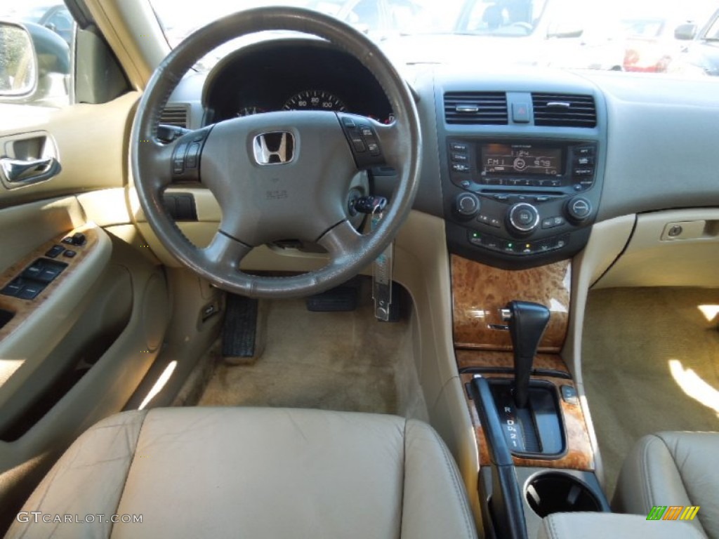 2003 Accord EX-L Sedan - Desert Mist Metallic / Ivory photo #20