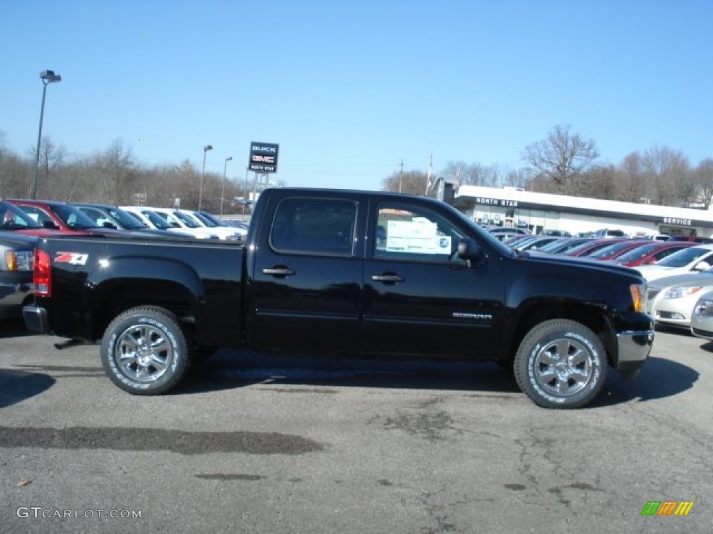 2013 Sierra 1500 SLE Crew Cab 4x4 - Onyx Black / Ebony photo #5