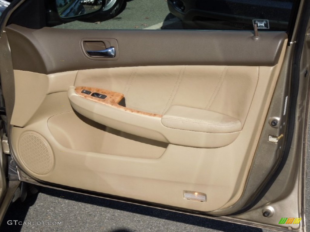2003 Accord EX-L Sedan - Desert Mist Metallic / Ivory photo #26