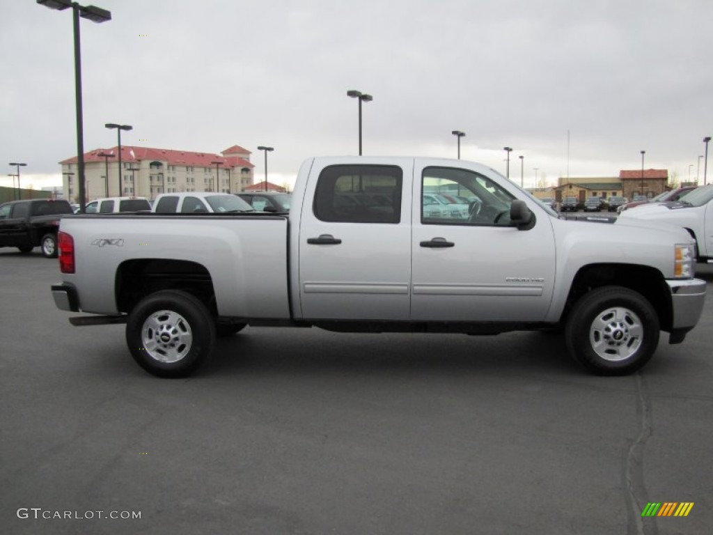 Silver Ice Metallic 2012 Chevrolet Silverado 2500HD LT Crew Cab 4x4 Exterior Photo #73673844