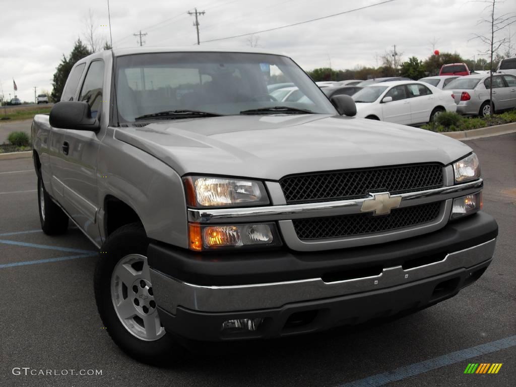 2005 Silverado 1500 Z71 Extended Cab 4x4 - Silver Birch Metallic / Medium Gray photo #4