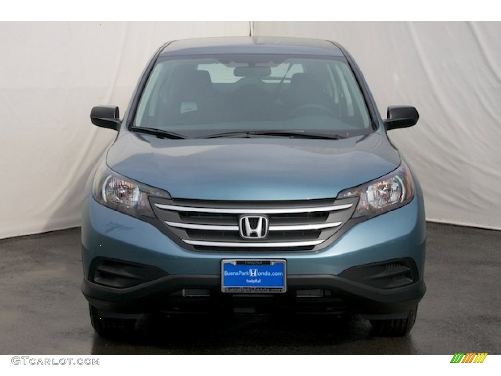 2013 CR-V LX - Mountain Air Metallic / Black photo #2