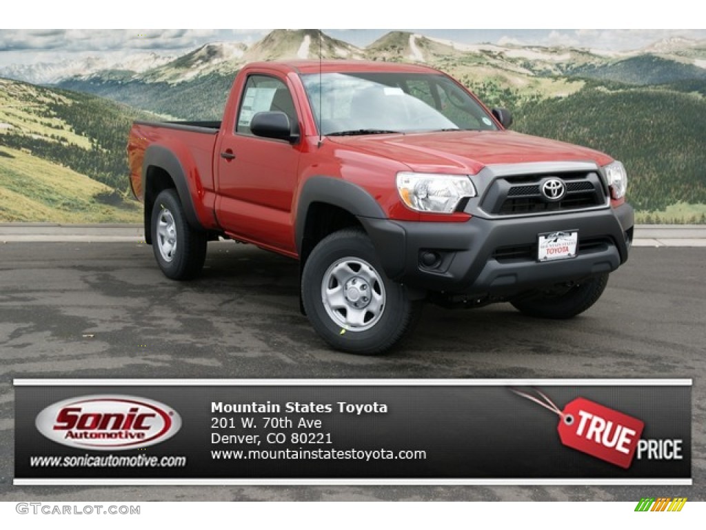 2013 Tacoma Regular Cab 4x4 - Barcelona Red Metallic / Graphite photo #1