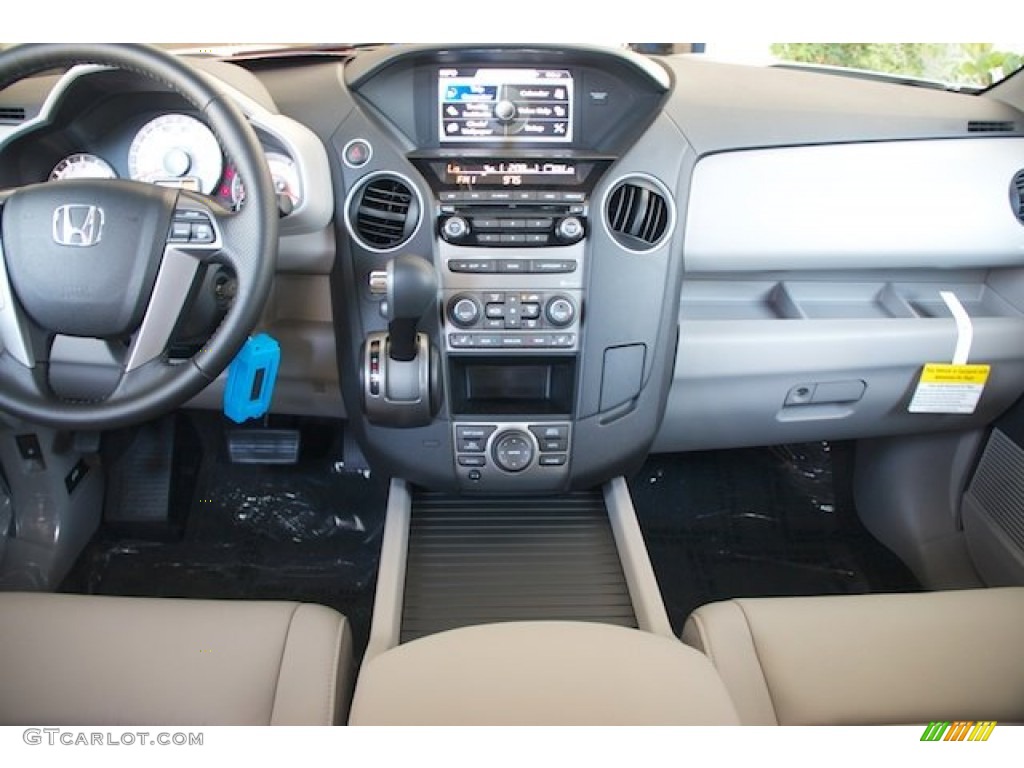 2013 Honda Pilot EX-L Gray Dashboard Photo #73678368