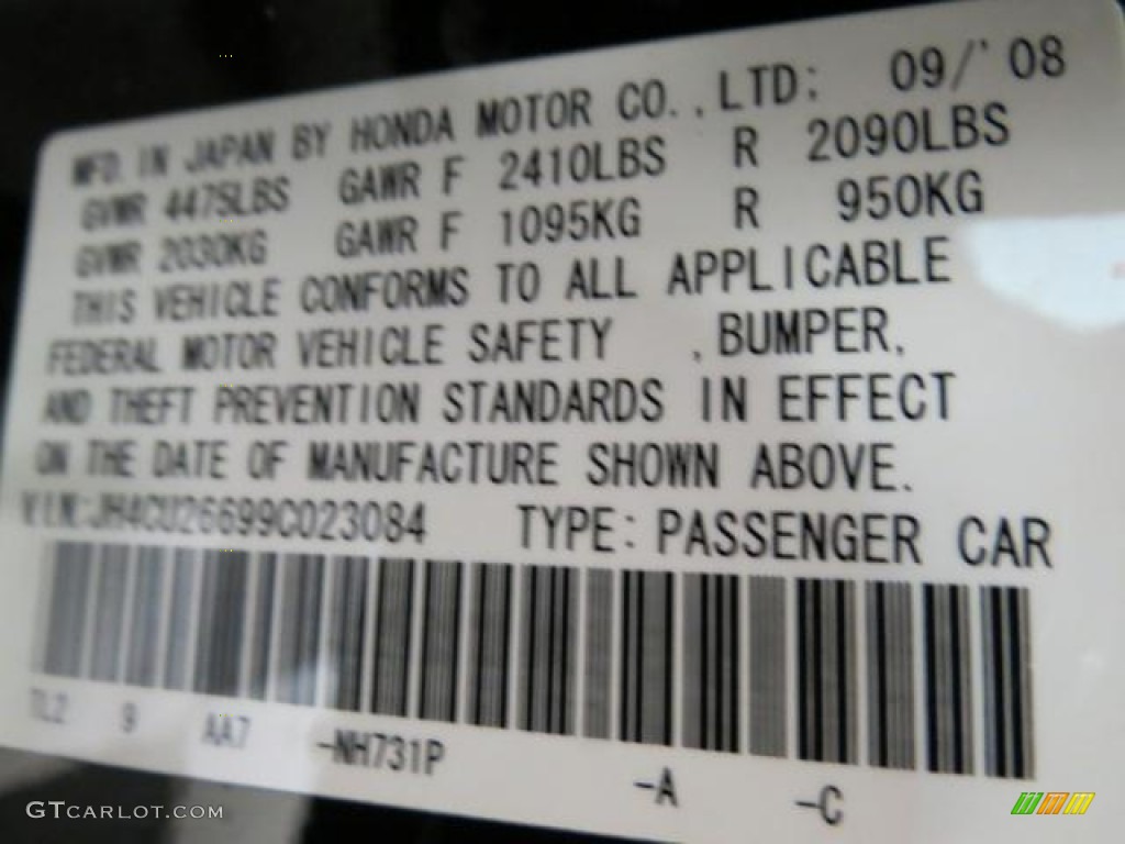 2009 TSX Sedan - Crystal Black Pearl / Ebony photo #10