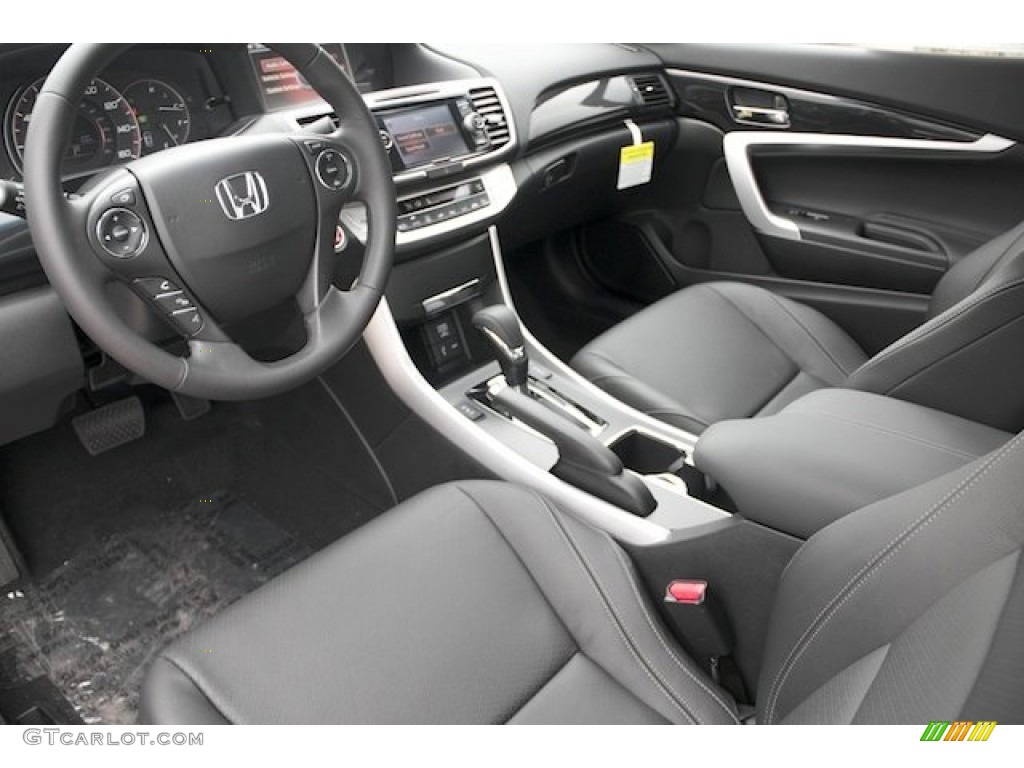 Black Interior 2013 Honda Accord EX-L Coupe Photo #73679020