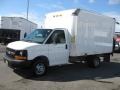 2009 Summit White Chevrolet Express Cutaway Commercial Moving Van  photo #3