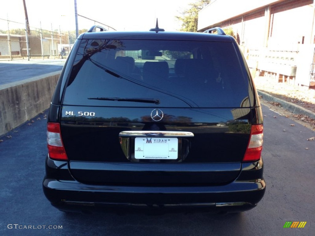 2005 ML 500 4Matic - Black / Charcoal photo #12