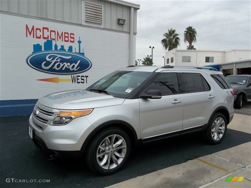 2013 Explorer XLT - Ingot Silver Metallic / Medium Light Stone photo #1