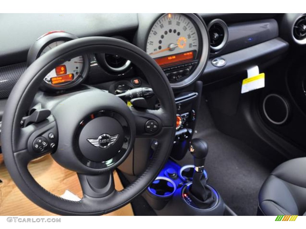 2013 Mini Cooper S Hardtop Carbon Black Dashboard Photo #73683738