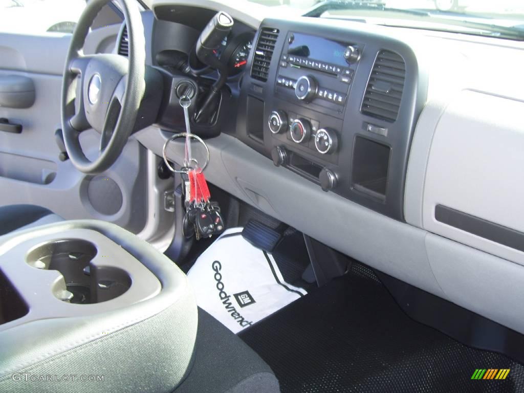 2008 Silverado 1500 LS Regular Cab - Silver Birch Metallic / Dark Titanium photo #12